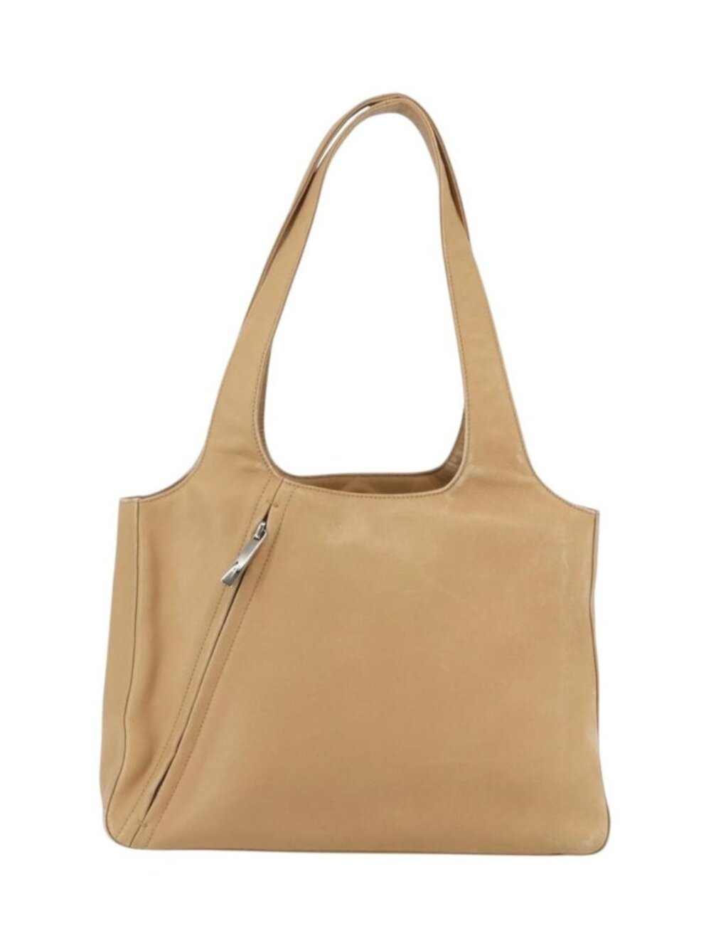 Salvatore Ferragamo Tote Bag Leather Beige Silver - Picture 2 of 16